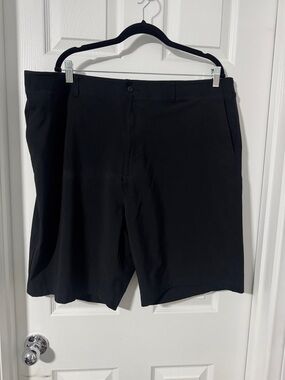 Hogan Black Flat-Front Men’s Shorts